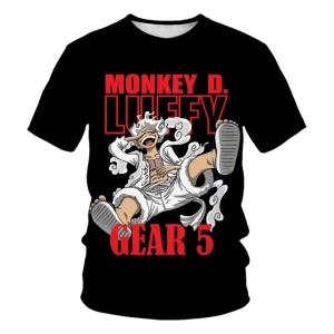 Black Gear 5 Monkey D. Luffy Children's T-Shirt