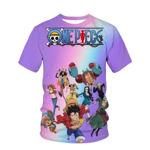 Colorful One Piece Full Crew Children's T-Shirt