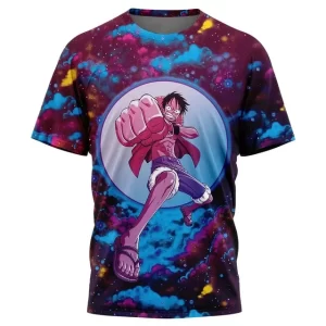 Cosmic Luffy Punch Galactic T-Shirt for Children