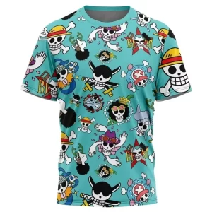 Fun Pirate Skull Pattern One Piece T-Shirt for Kids