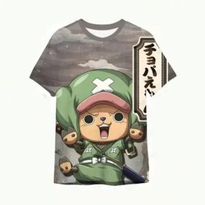 Lively Tony Chopper Wano Country One Piece Kids T-shirt