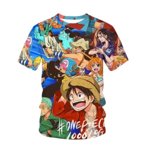 One Piece Anime Straw Hat Crew Boys' T-Shirt