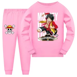 Pink Monkey D. Luffy One Piece Kids Pajama Set