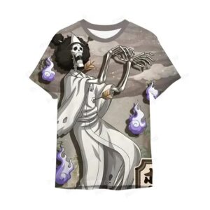 Skeleton Brook Samurai Outfit One Piece T-shirt for Kids