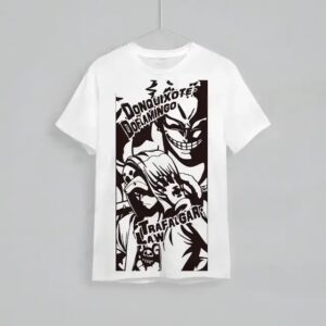 Doflamingo & Trafalgar Law Monochrome Graphic Kids T-shirt