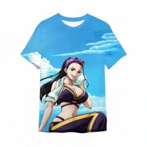 Sexy Devil Child Nico Robin Ocean Blue T-shirt for Children