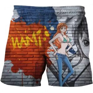 Cat Burglar Nami Graffiti-Style Artwork Girls' Shorts