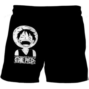 Laughing Monkey D. Luffy One Piece Shorts for Boys