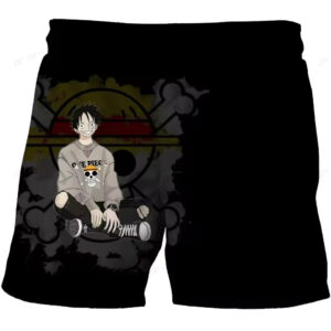 Luffy Casual Streetwear Art One Piece Shorts for Children