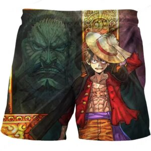 One Piece Emperor Luffy Vs Kaido Legendary Scene Kids Shorts