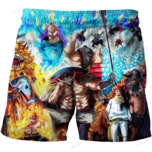 One Piece Epic Strong Characters Collage Boys' Shorts