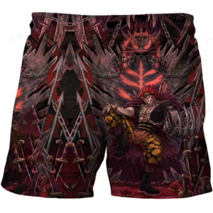 One Piece Eustass Kid Skull Throne Dope Children's Shorts