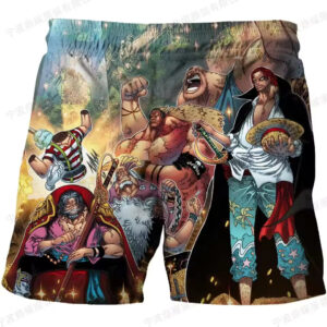 One Piece Legendary Roger Pirates Crew Badass Boys' Shorts