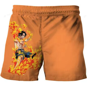 Portgas D. Ace Flame Power Dope One Piece Children's Shorts