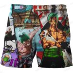 Samurai Roronoa Zoro Different Arcs Poster Boys' Shorts