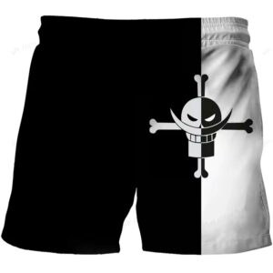 White Beard Pirates Skull Logo Black Children's Shorts