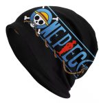 Black One Piece Luffy Silhouette Anime Logo Beanie