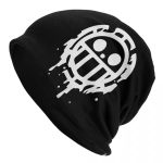 One Piece Heart Pirates Drip Icon Skull Logo Black Beanie